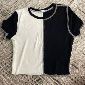 Black and white garage top